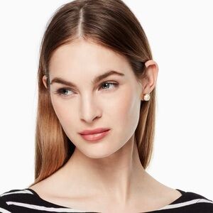 Kate Spade Signature Pearl Gumdrop Stud Earrings With Dust Bag - $49 Retail